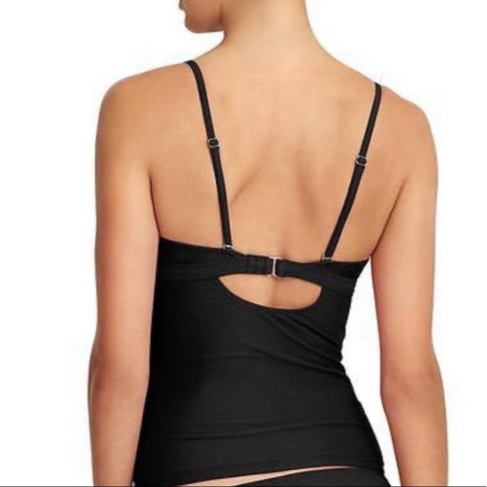 ATHLETA Royal Dress Blue Smocked Tankini Top - Picture 2 of 8